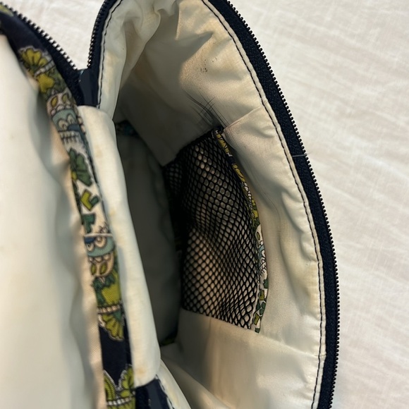 Vera Bradley Cool Keeper Cambridge Insulated Padded Cooler Navy Blue Green - Picture 13 of 14